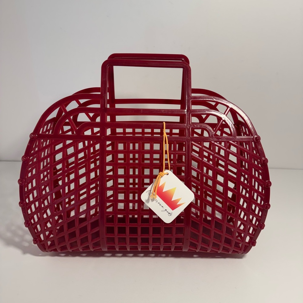 Jelly Purse 12” Cranberry color NWT.